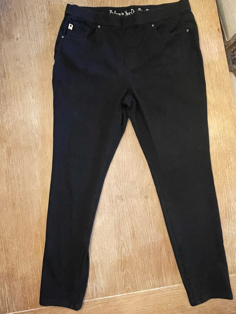 Belle by Kim Gravel Black Jeans with Stretch Waistband